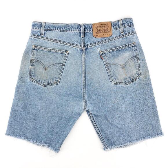 Levi's Other - 90s Levis 505 jorts denim orange tab cut off jean shorts 1990s vintage